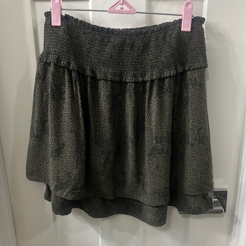 Rails Army Green Mini Skirt M